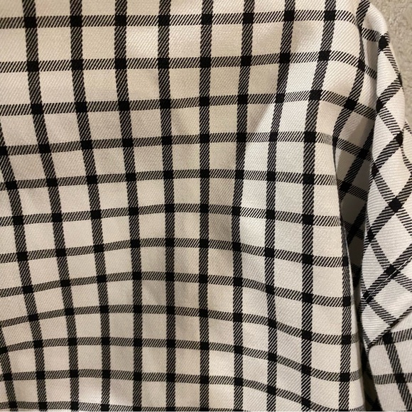 Peter Millar Shirt Men’s XL Black White Check Nano-luxe Cotton Button Down - Picture 3 of 5